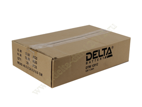 Закрытая коробка с аккумуляторами Delta DTM 12012